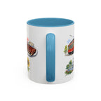 Kansas City Illustrated Travel Mug | City Souvenir Accent Coffee Mug | 11oz 15oz Ceramic Cup