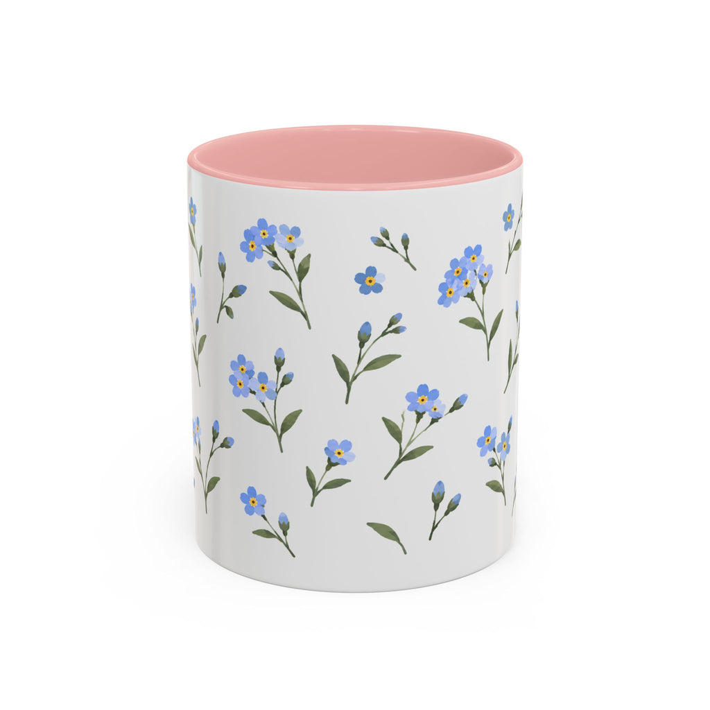 Alaska Forget-me-not Mug, State Flower Floral Coffee Cup, 11oz Botanical Gift