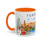 Turkmenistan Coffee Mug | Travel Souvenir Accent Mug | Place Gift Ceramic Cup 11oz 15oz
