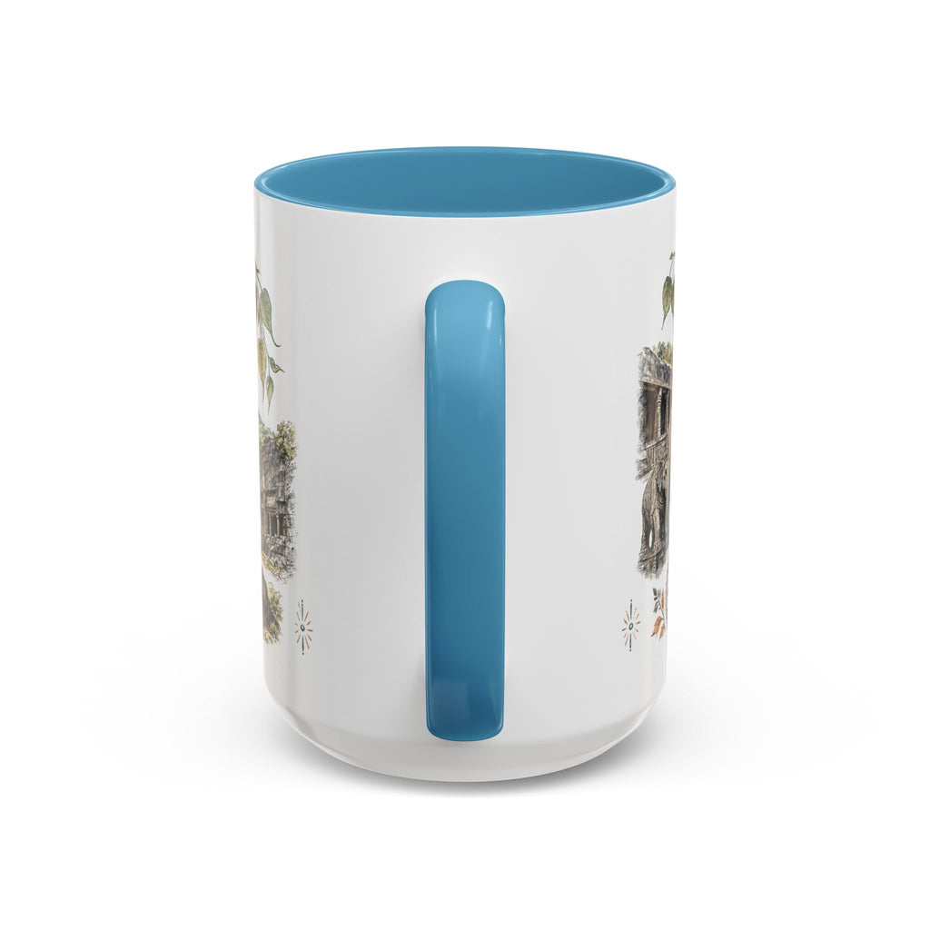 Ellora Caves Mug, India Travel Souvenir, Bucket List Gift, Accent Ceramic Coffee Mug 11oz 15oz