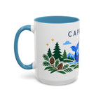 Capricorn Zodiac Coffee Mug | Sea Goat and Floral Design | Astrology Birthday Gift | 11 oz 15 oz Ceramic Accent Mug