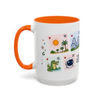 Orlando Coffee Mug | Postage Stamp Collage Mug | Travel Souvenir Accent Cup 11oz 15oz
