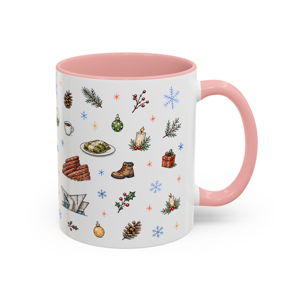 Denver Christmas Mug | Watercolor City Souvenir, Holiday Travel Gift (11oz/15oz)