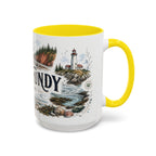 Bay of Fundy Mug, Canada Travel Souvenir, Bucket List Gift, Accent Ceramic Coffee Mug 11oz 15oz