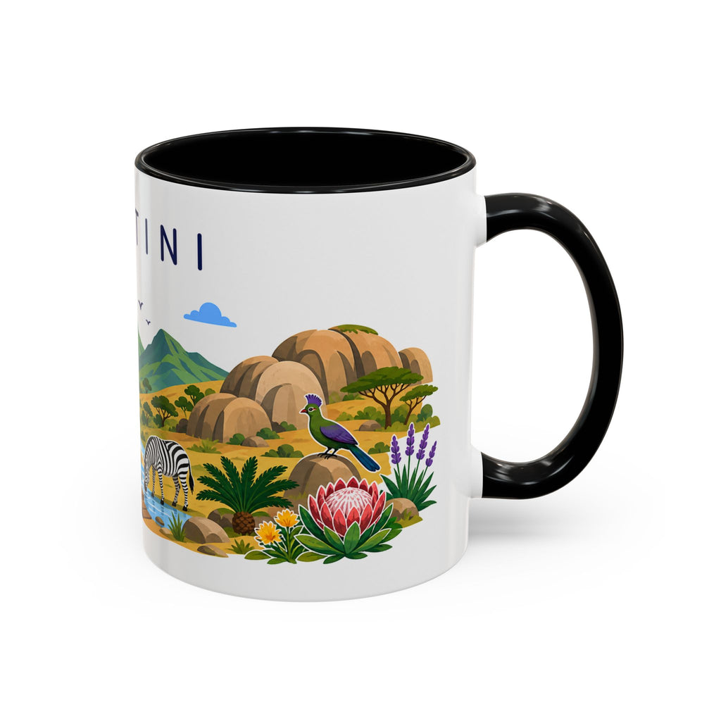 Eswatini Coffee Mug | Travel Souvenir Accent Mug | Country Gift Ceramic Cup 11oz 15oz