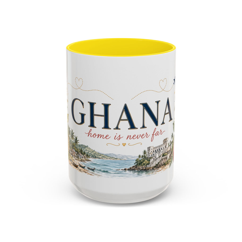 Ghana Home Country Mug | Moving Away Gift | Long Distance Friendship | 11 oz 15 oz Accent Mug