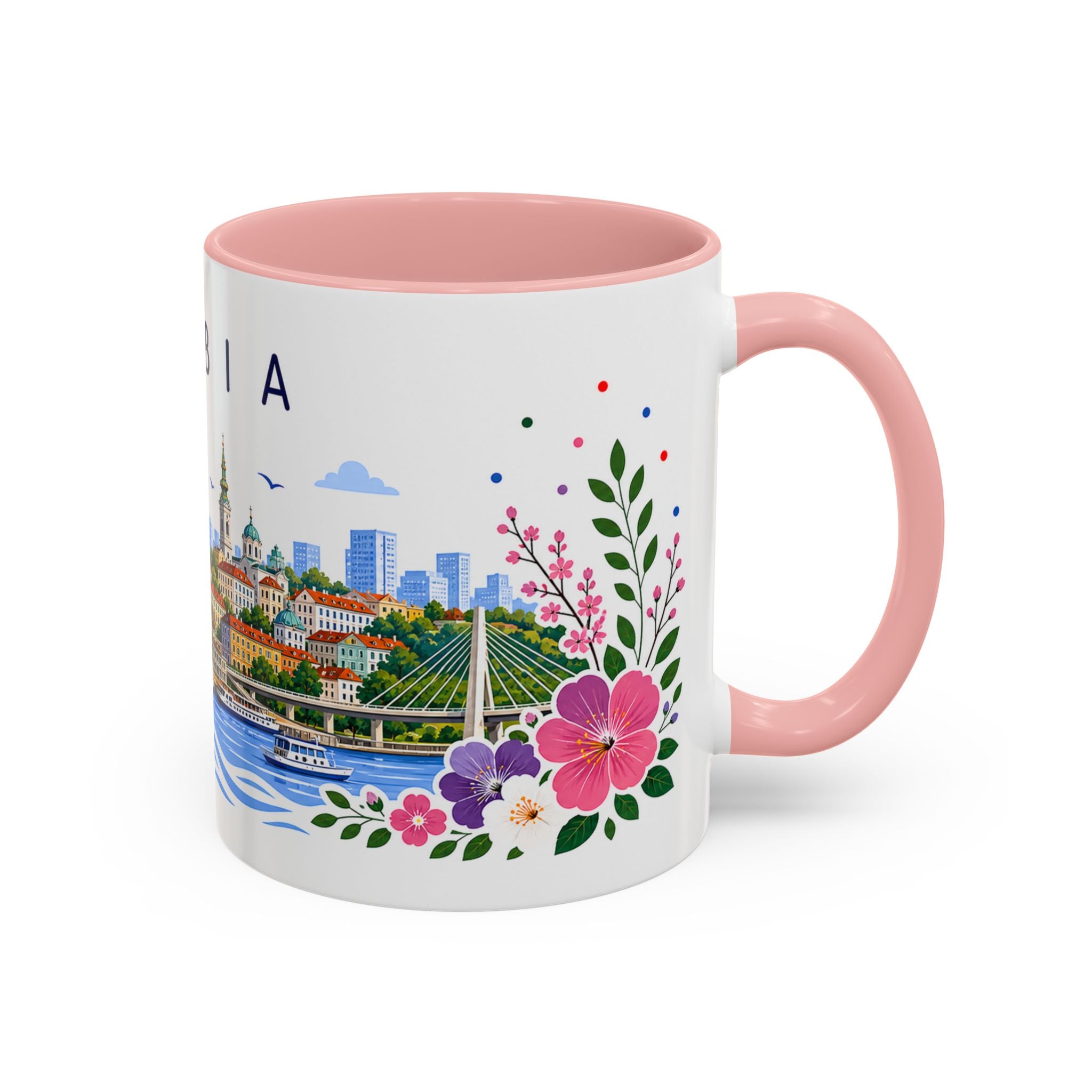 Serbia Coffee Mug | Travel Souvenir Accent Mug | Place Gift Ceramic Cup 11oz 15oz