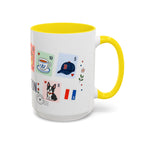 Boston Coffee Mug | Postage Stamp Collage Mug | Travel Souvenir Accent Cup 11oz 15oz