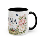 Indiana State Mug | Moving Away, Long Distance Friendship Gift | Botanical Map Accent Cup