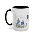Texas State Map Mug | Bluebonnet Botanical Design, Home Reminder Coffee Cup