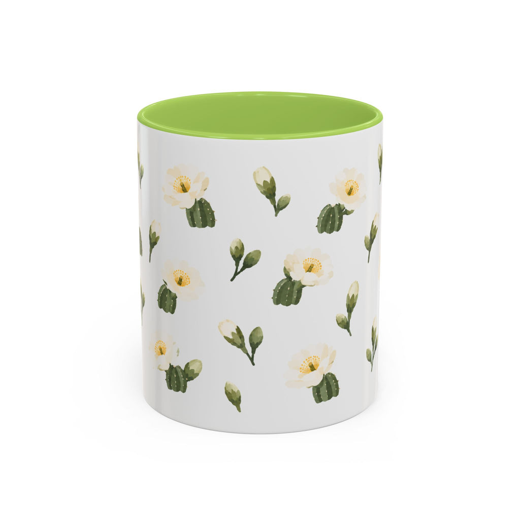 Arizona Saguaro cactus blossom Mug, State Flower Floral Coffee Cup, 11oz Botanical Gift