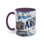 Argentina Soccer Coffee Mug | Soccer Fan Gift | Accent Color Ceramic 11oz 15oz Match Day Cup