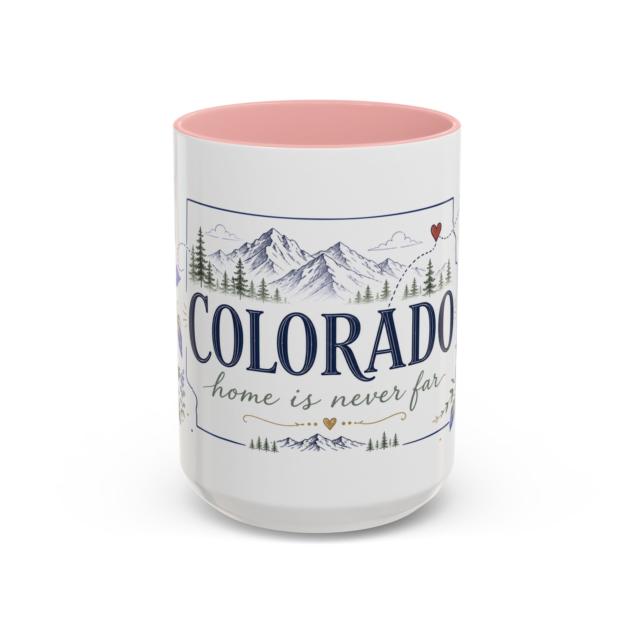 Colorado State Mug | Rocky Mountain Botanical Design | Moving Away Gift