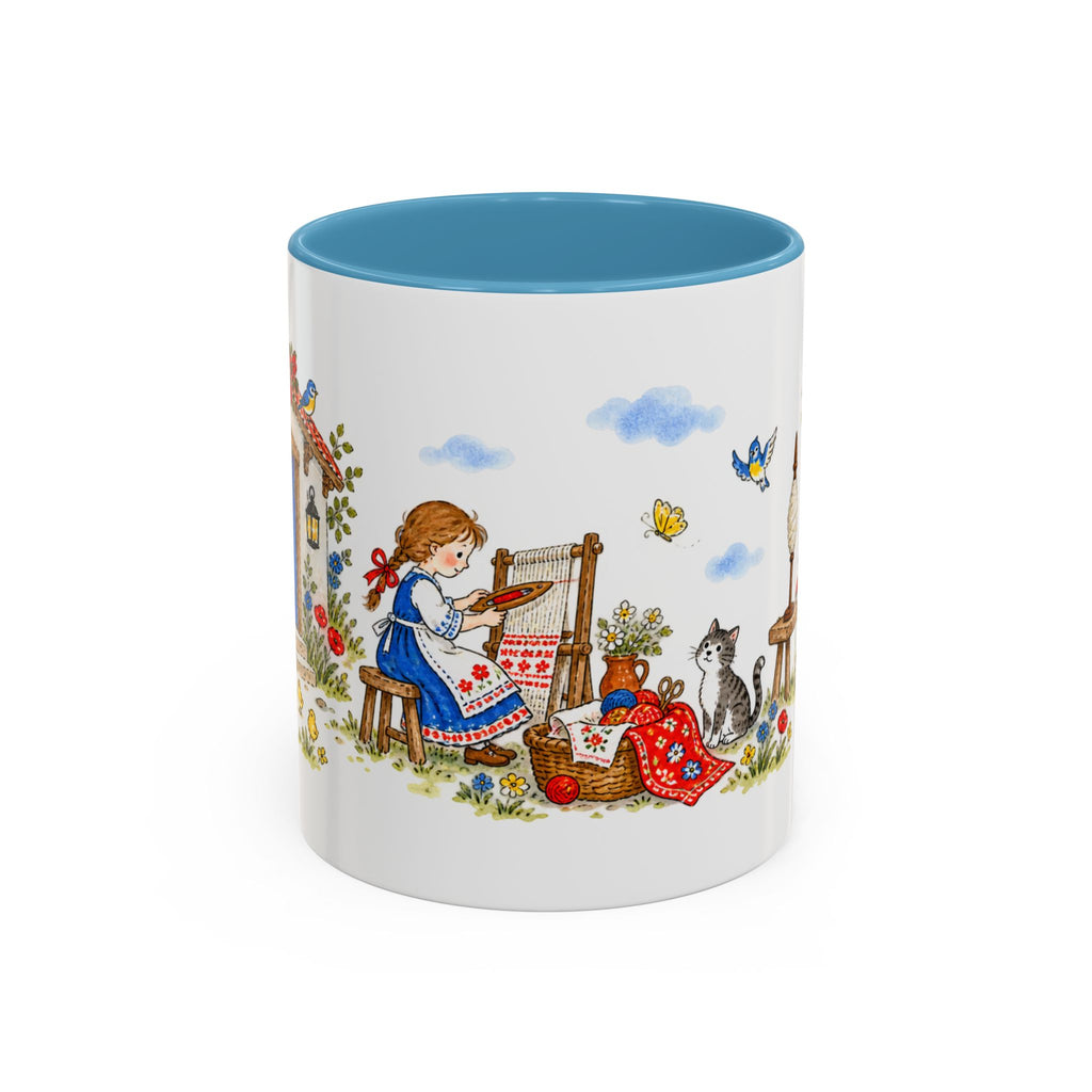 Spindle Shuttle and Needle Mug | Storybook Fairy Tale Accent Coffee Mug | EveryLegend