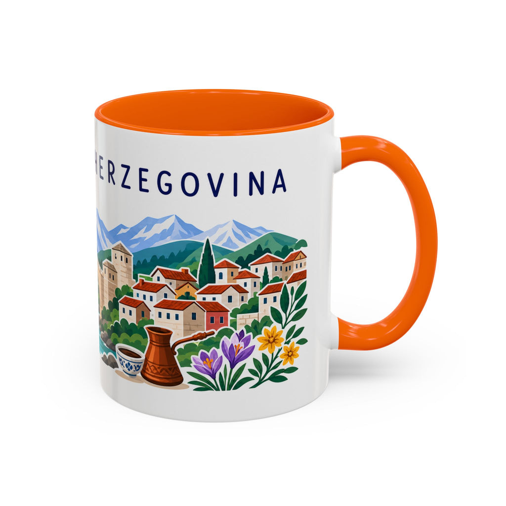 Bosnia and Herzegovina Coffee Mug | Travel Souvenir Accent Mug | Country Gift Ceramic Cup 11oz 15oz