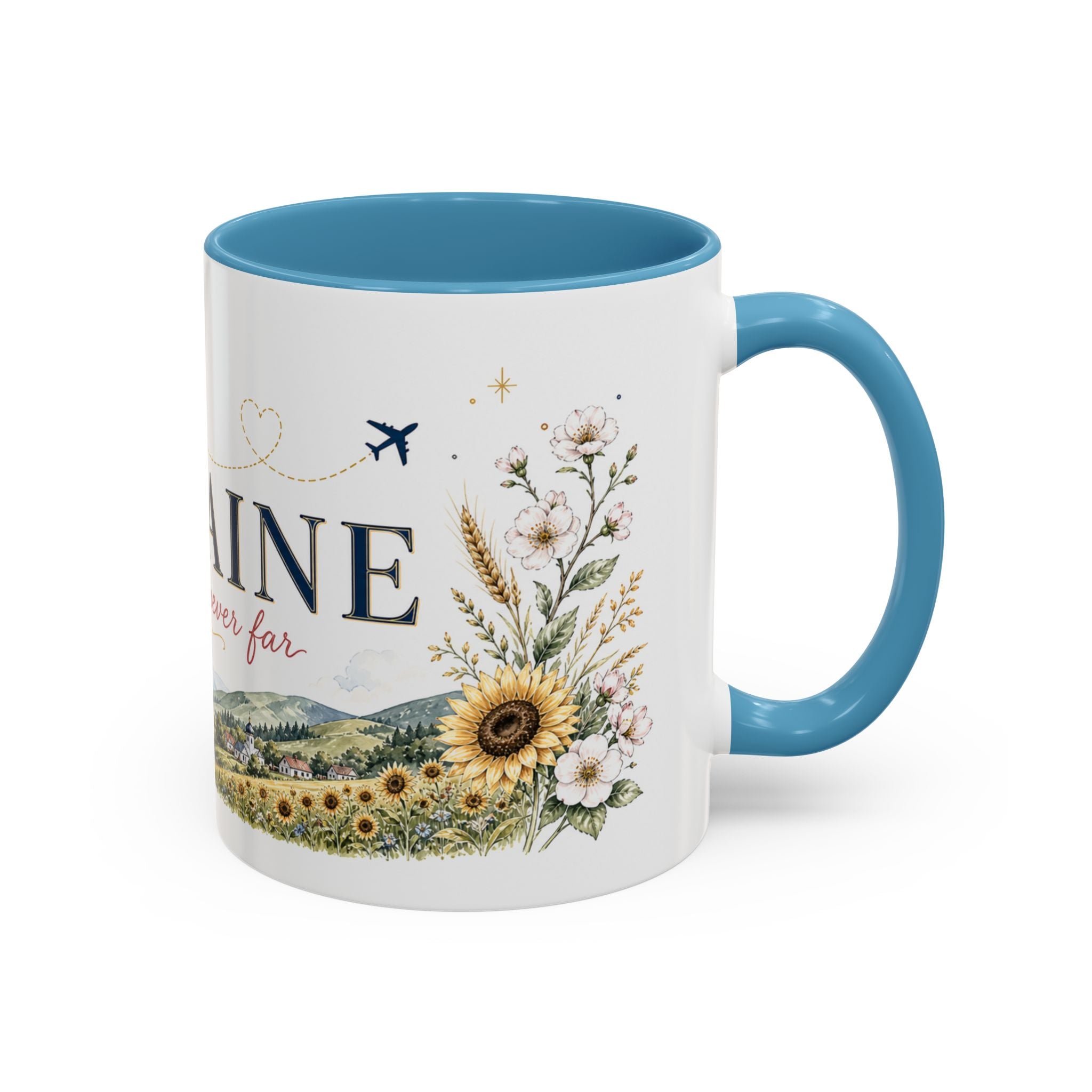 Ukraine Home Country Mug | Moving Away Gift | Long Distance Friendship | 11 oz 15 oz Accent Mug