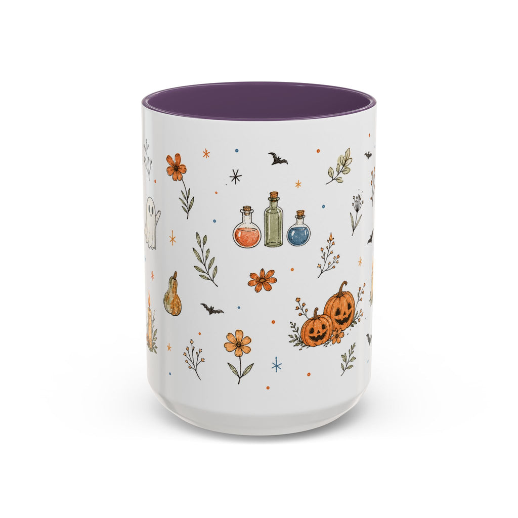 Cute Halloween Mug | Friendly Ghost Potion Watercolor Gift | Magic Accent Cup 11oz 15oz