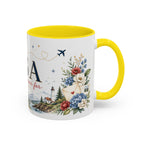 USA Home Country Mug | Moving Away Gift | Long Distance Friendship | 11 oz 15 oz Accent Mug