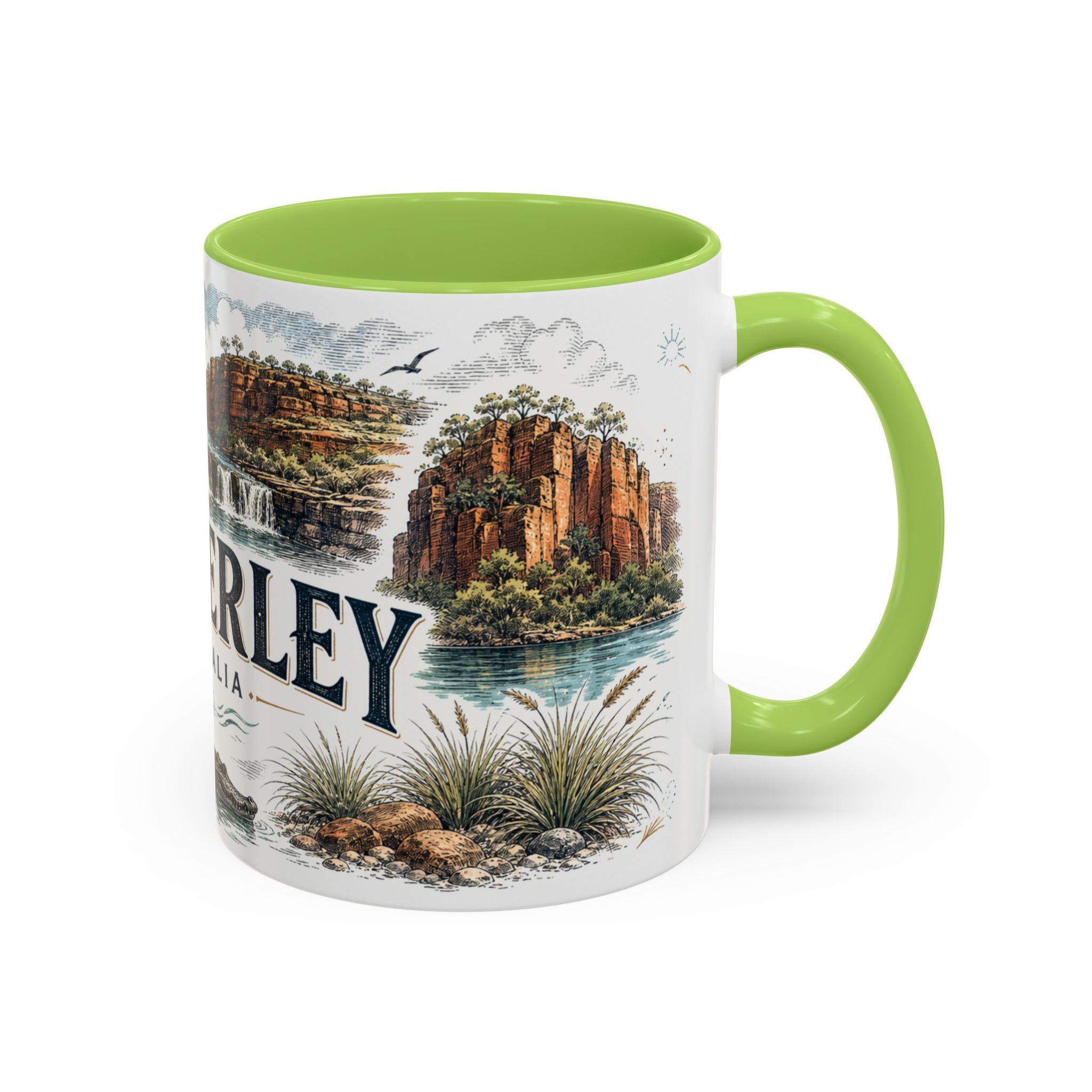 Kimberley Mug, Australia Travel Souvenir, Bucket List Gift, Accent Ceramic Coffee Mug 11oz 15oz