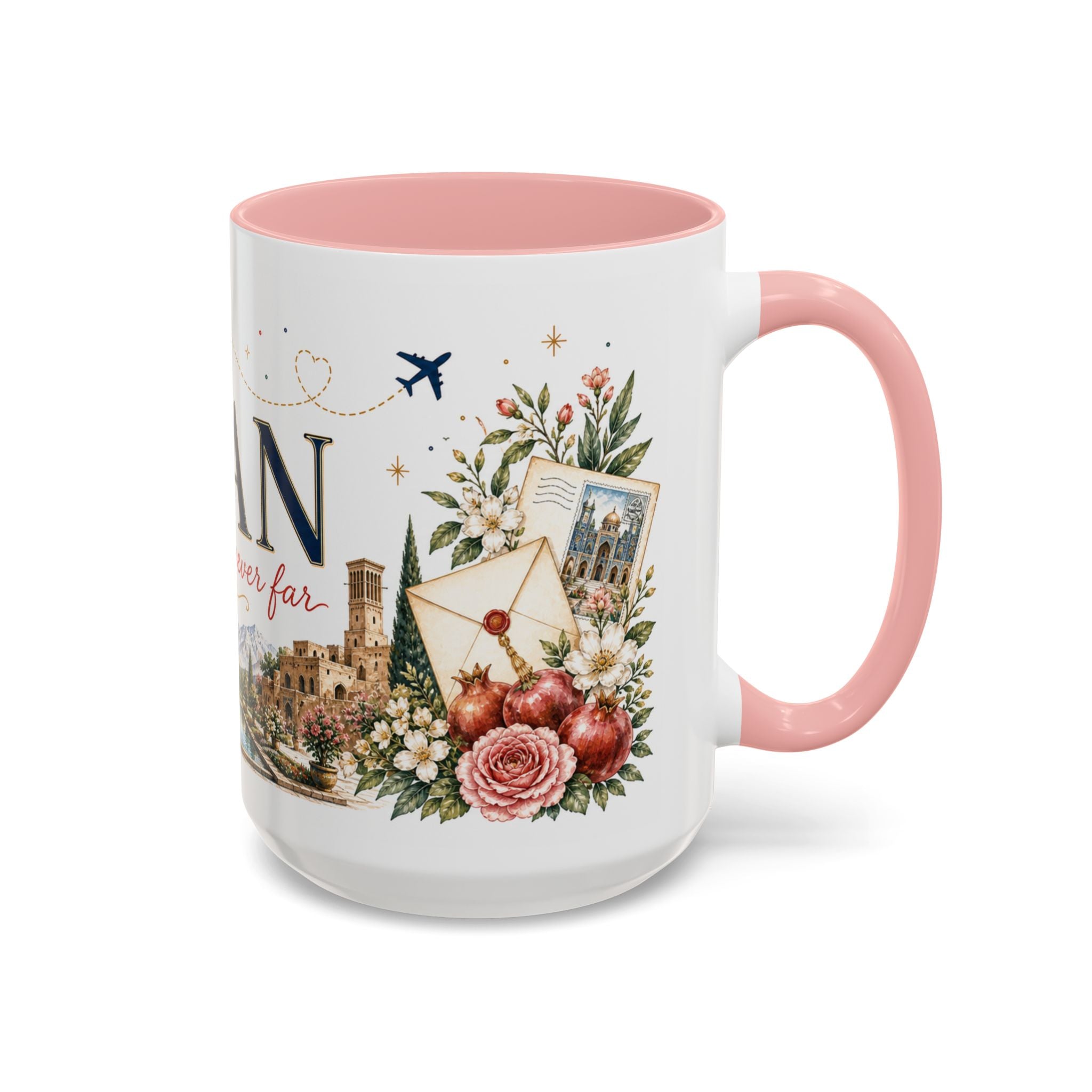 Iran Home Country Mug | Moving Away Gift | Long Distance Friendship | 11 oz 15 oz Accent Mug