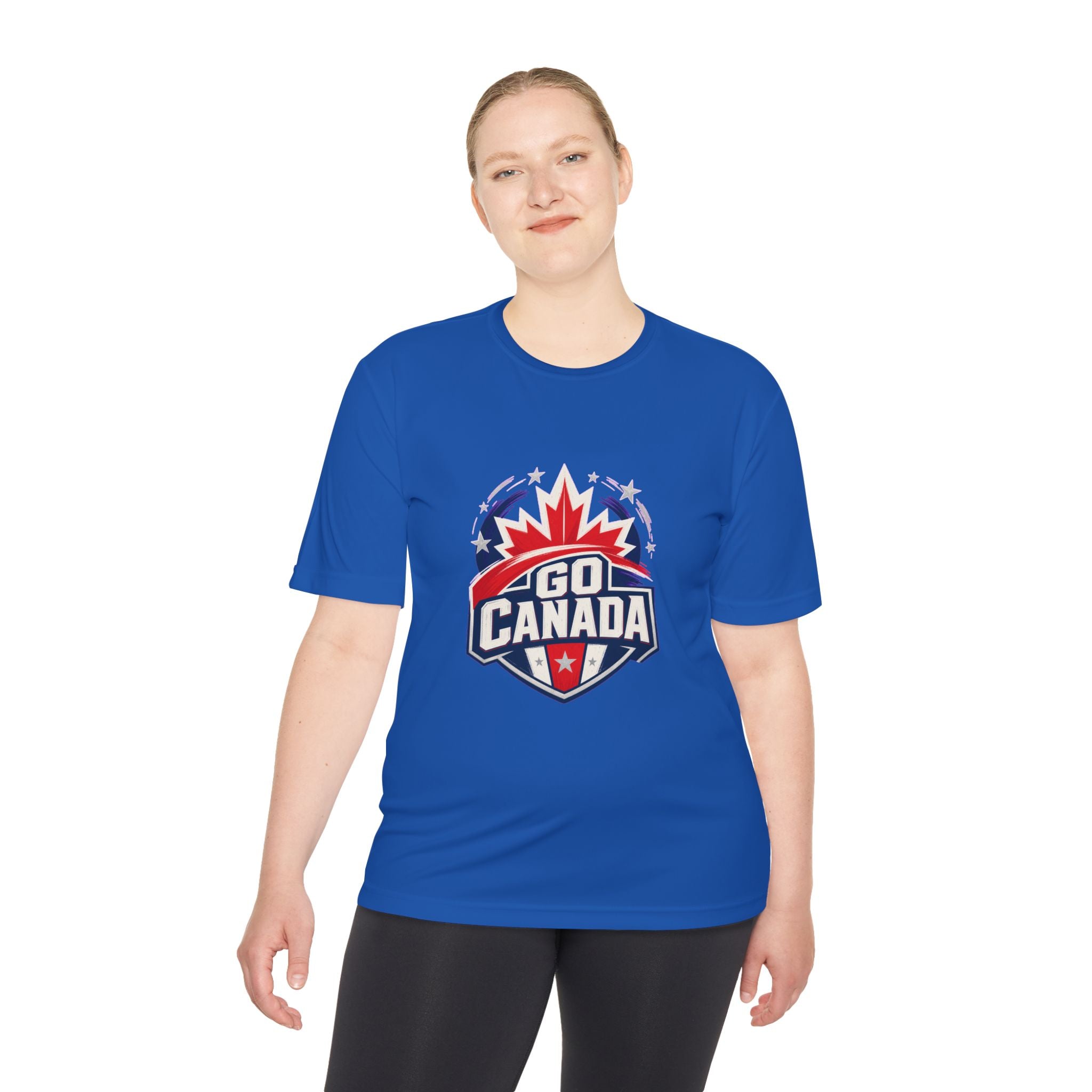 Go Canada Soccer T Shirt, Moisture Wicking Fan Tee