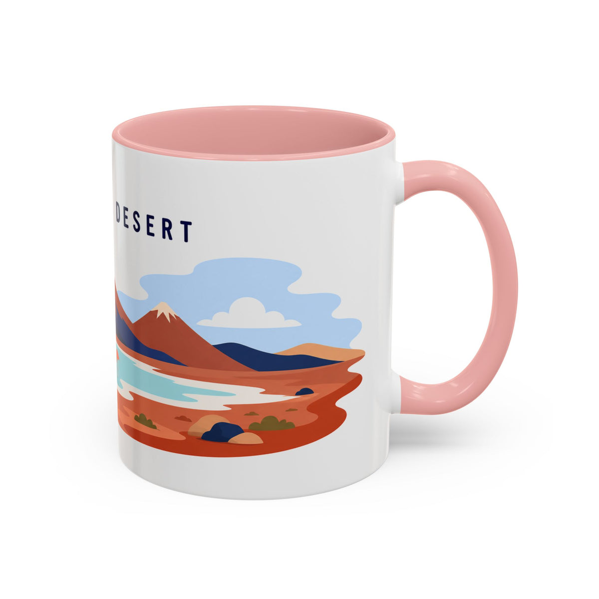 Atacama Desert Coffee Mug | Travel Destination Souvenir Gift | Accent Color Ceramic 11oz 15oz
