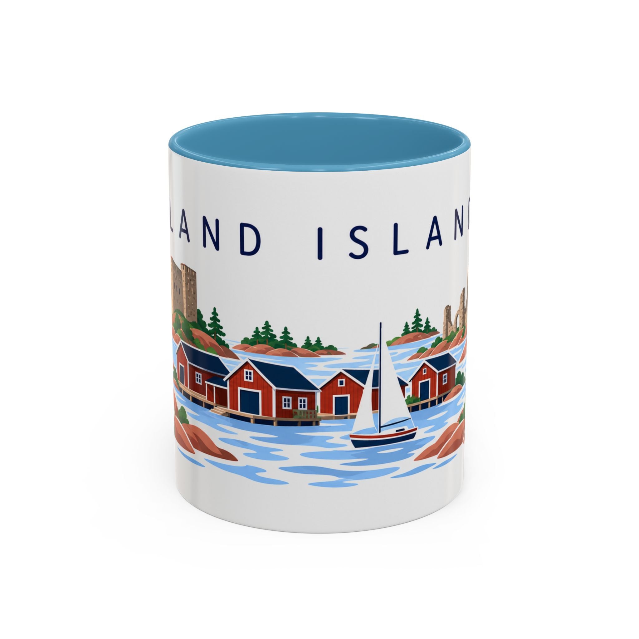 Åland Islands Coffee Mug | Travel Souvenir Accent Mug | Country Gift Ceramic Cup 11oz 15oz