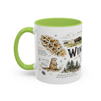 Wind Cave National Park Coffee Mug | South Dakota Cave Bison Prairie Gift | Accent Color Ceramic 11oz 15oz