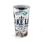 Cabin Country Lake Life 20oz Tumbler | Canada Cottage Gift | Insulated Stainless Steel Travel Cup