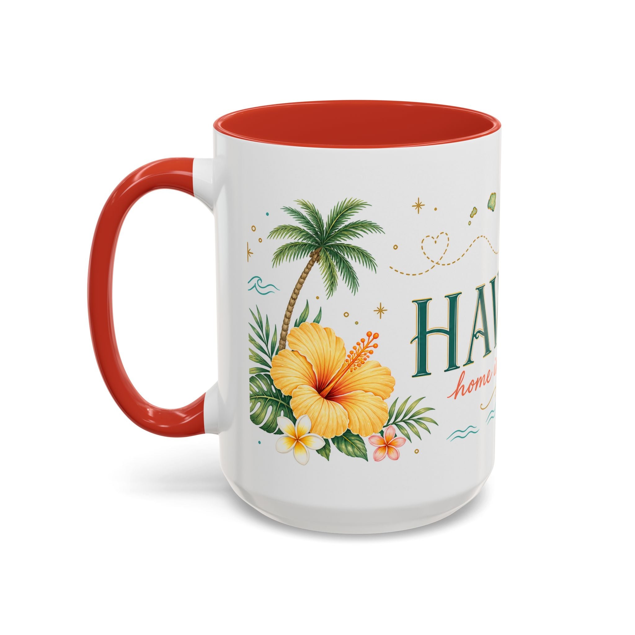 Hawaii State Map Mug | Moving Away Gift | Long Distance Friendship Coffee Cup