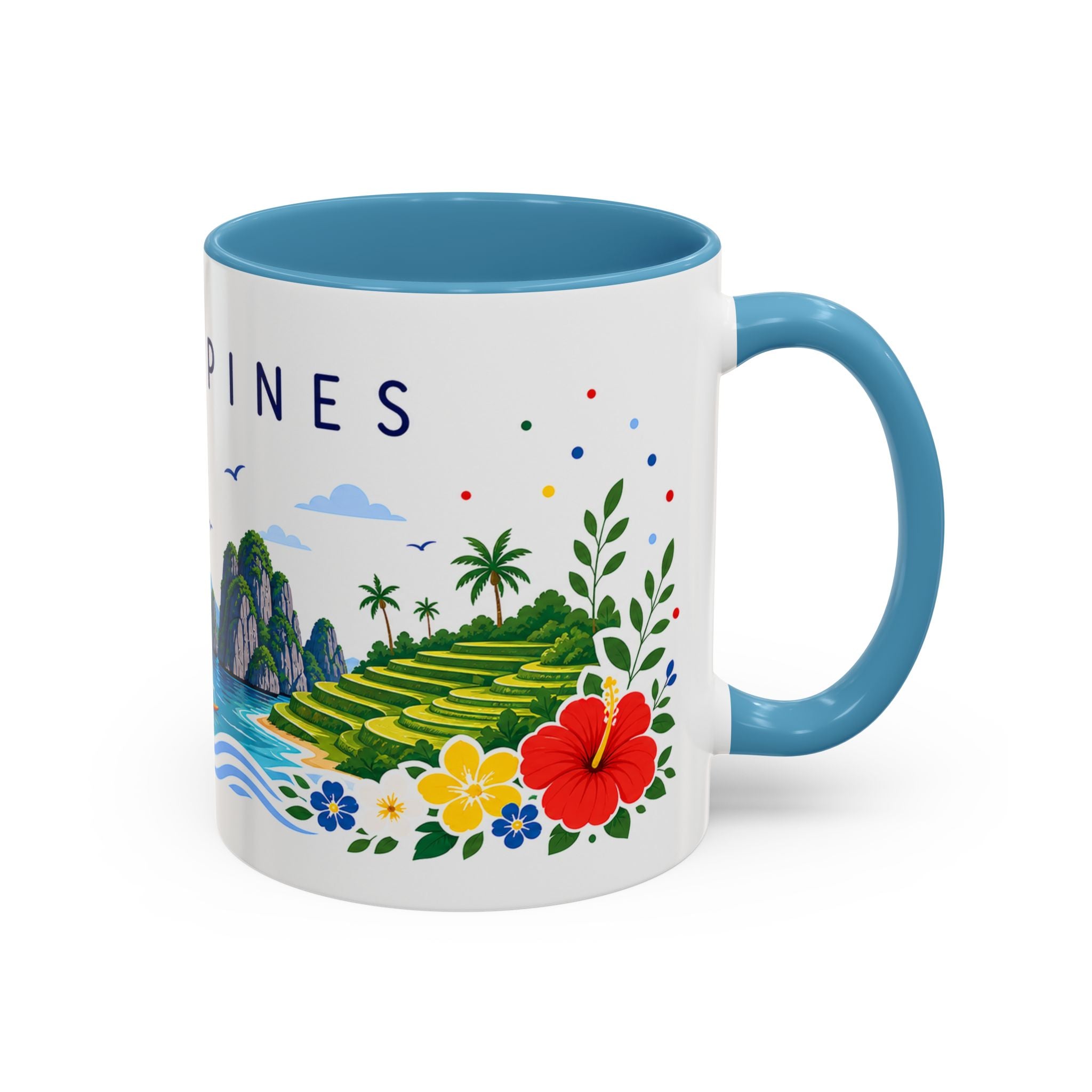 Philippines Coffee Mug | Travel Souvenir Accent Mug | Place Gift Ceramic Cup 11oz 15oz