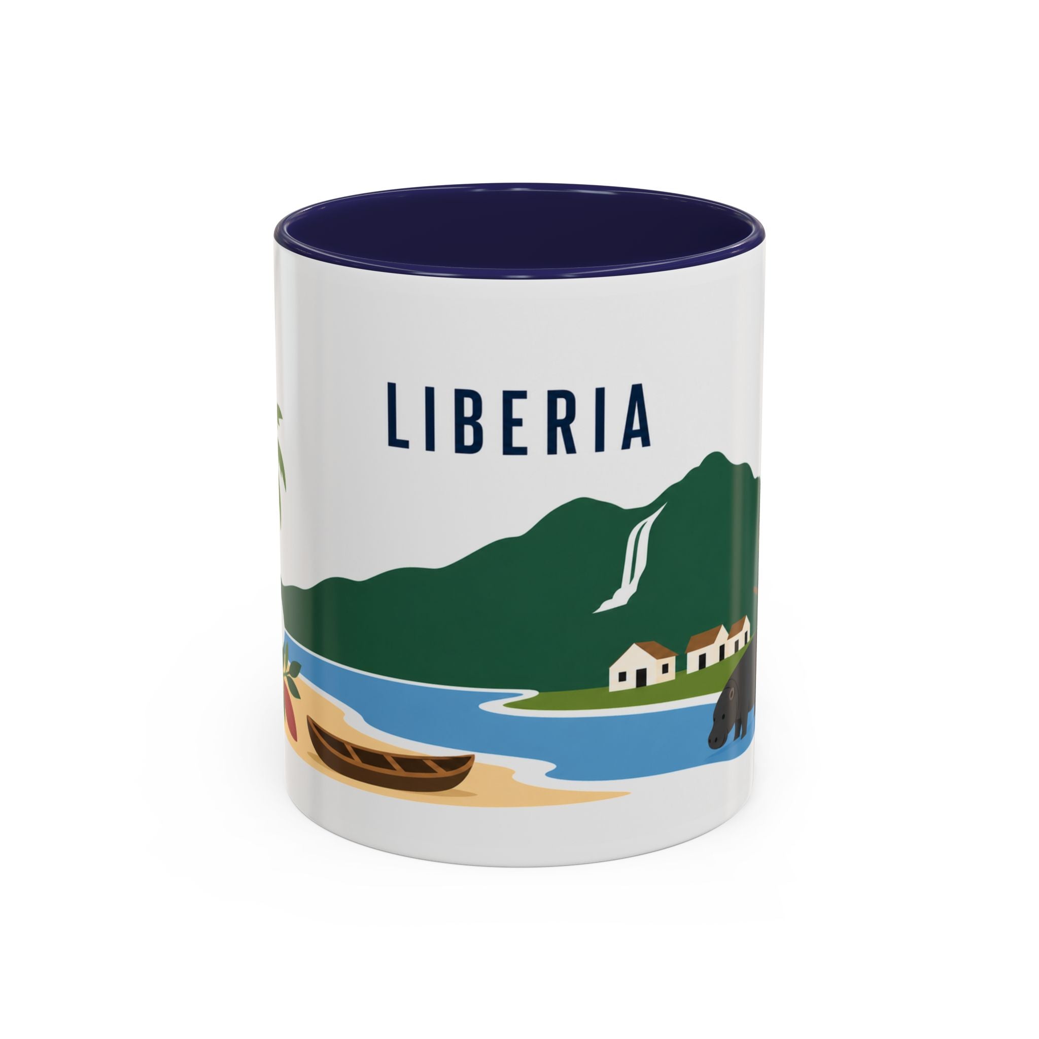Liberia Coffee Mug | Travel Souvenir Accent Mug | Country Gift Ceramic Cup 11oz 15oz