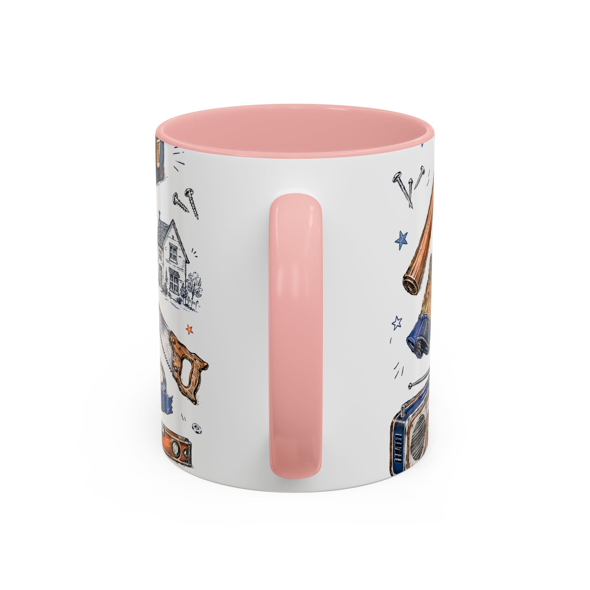 Mr Fix It Coffee Mug | Father's Day Gift for Dad | Accent Color Ceramic 11oz 15oz