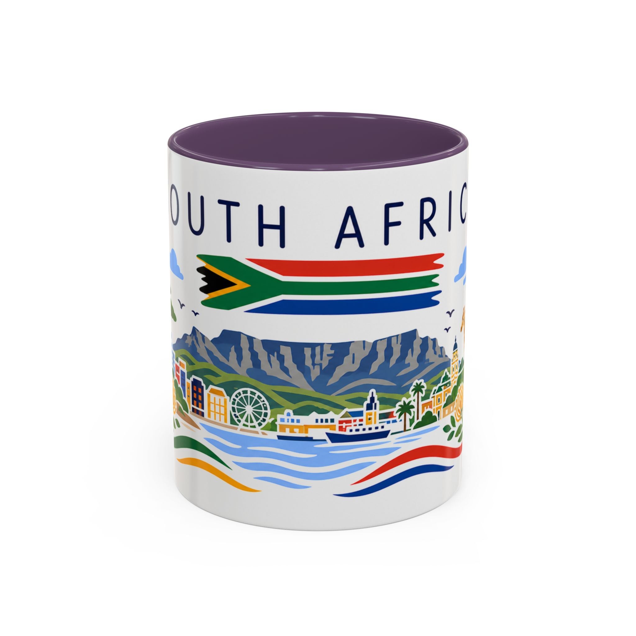 South Africa Coffee Mug | Travel Souvenir Accent Mug | Country Gift Ceramic Cup 11oz 15oz
