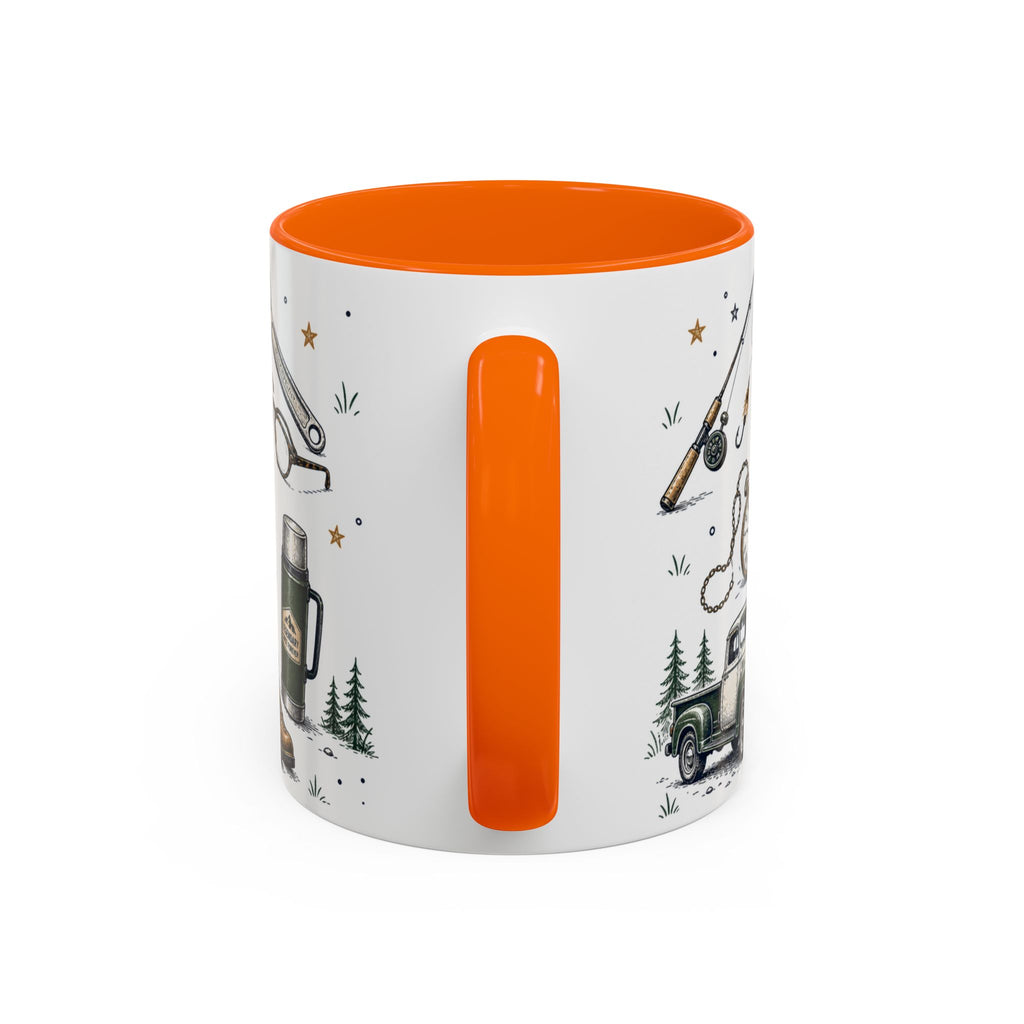 Grandpa The Legend Coffee Mug | Gift From Grandkids | Accent Color Ceramic 11oz 15oz