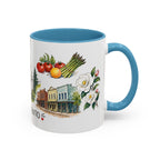 Sacramento Illustrated Travel Mug | City Souvenir Accent Coffee Mug | 11oz 15oz Ceramic Cup