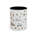 Rome Christmas Mug | Watercolor City Souvenir | Ceramic Coffee Cup