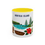 Norfolk Island Coffee Mug | Travel Souvenir Accent Mug | Country Gift Ceramic Cup 11oz 15oz