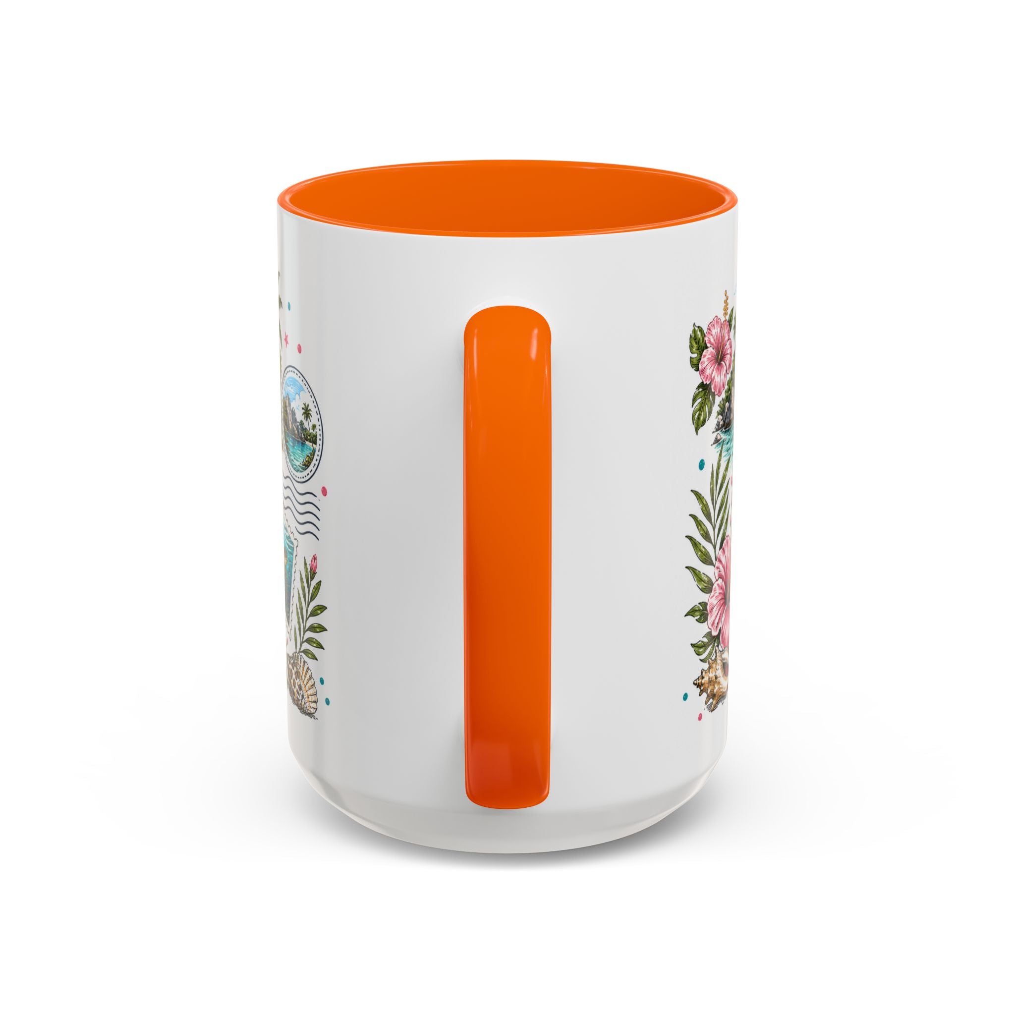 Seychelles Coffee Mug | Travel Destination Souvenir Gift | Accent Color Ceramic 11oz 15oz