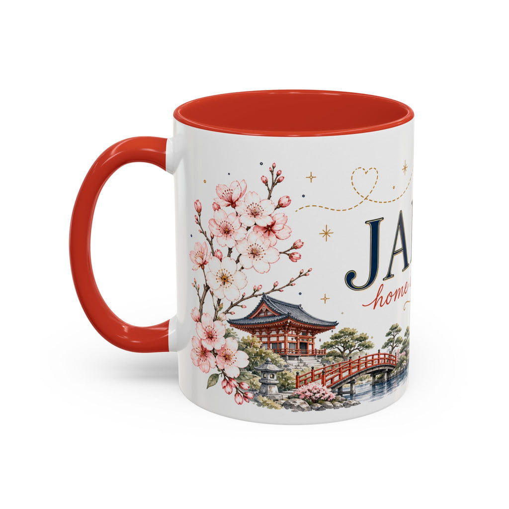 Japan Home Country Mug | Moving Away Gift | Long Distance Friendship | 11 oz 15 oz Accent Mug