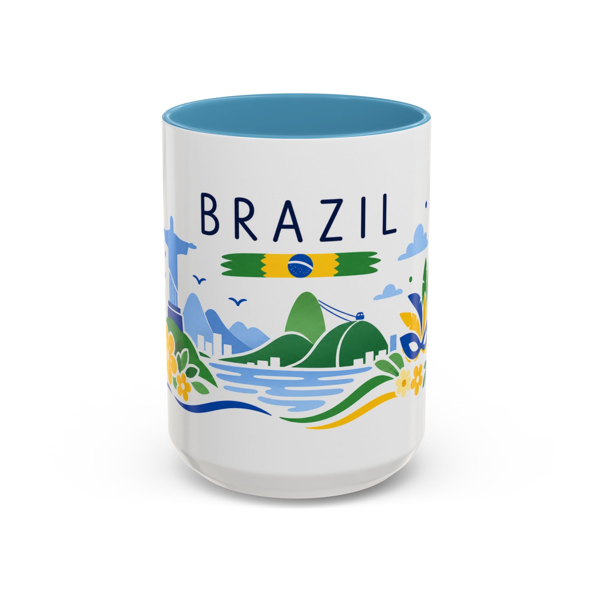 Brazil Coffee Mug | Travel Souvenir Accent Mug | Country Gift Ceramic Cup 11oz 15oz