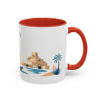 Doha Coffee Mug | Qatar Travel Souvenir | Porcelain Decal City Gift | 11oz 15oz Accent Mug