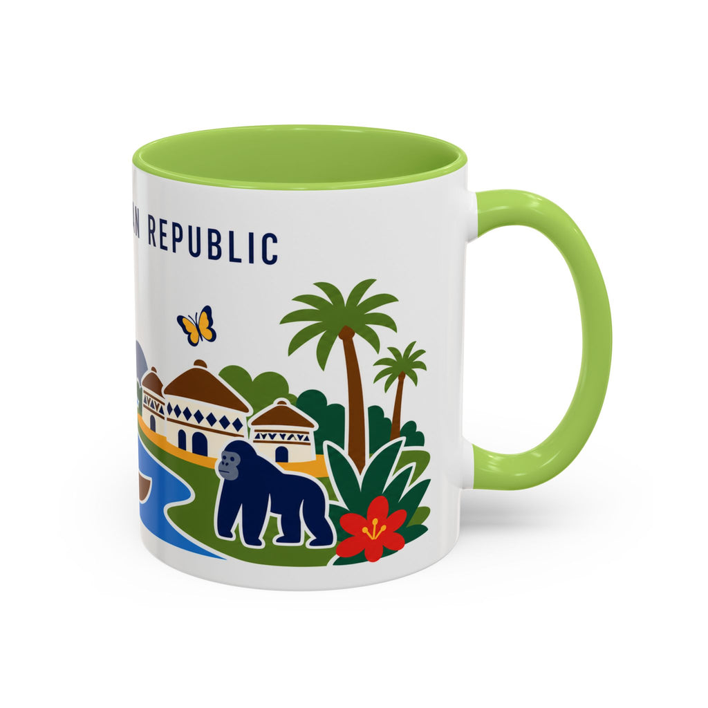 Central African Republic Coffee Mug | Travel Souvenir Accent Mug | Country Gift Ceramic Cup 11oz 15oz