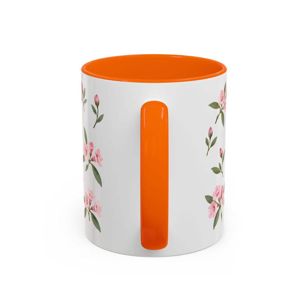 Washington Coast rhododendron Mug, State Flower Floral Coffee Cup, 11oz Botanical Gift