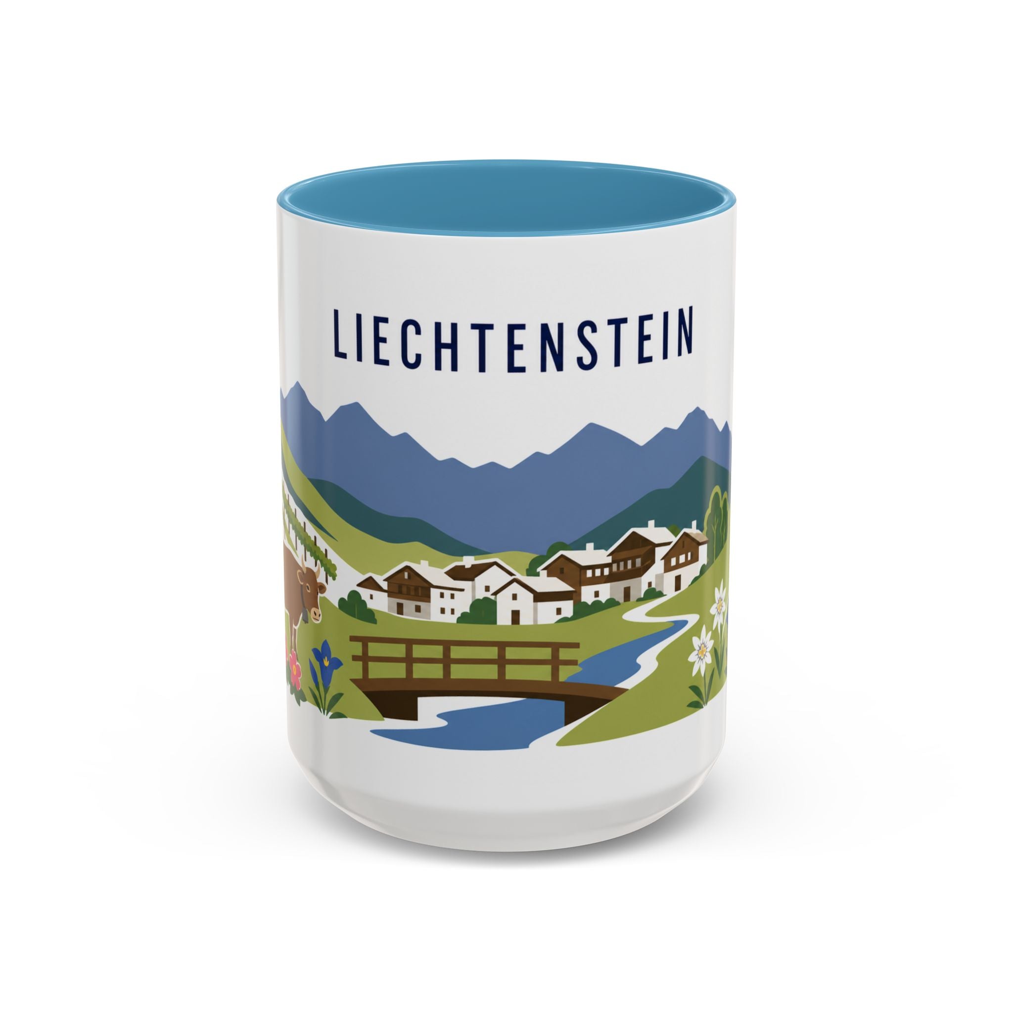Liechtenstein Coffee Mug | Travel Souvenir Accent Mug | Country Gift Ceramic Cup 11oz 15oz