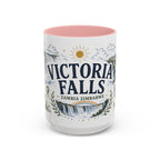 Victoria Falls Coffee Mug | Travel Destination Souvenir Gift | Accent Color Ceramic 11oz 15oz