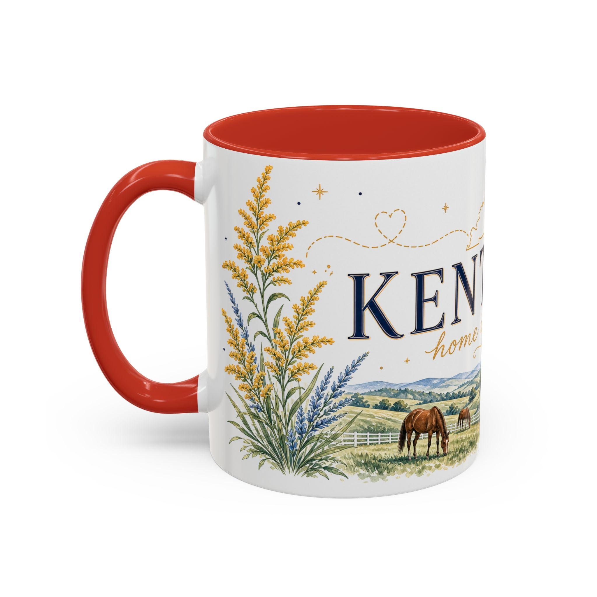 Kentucky Home State Mug | Moving Away Gift | Long Distance Friendship Coffee Cup | 11oz 15oz Accent Mug