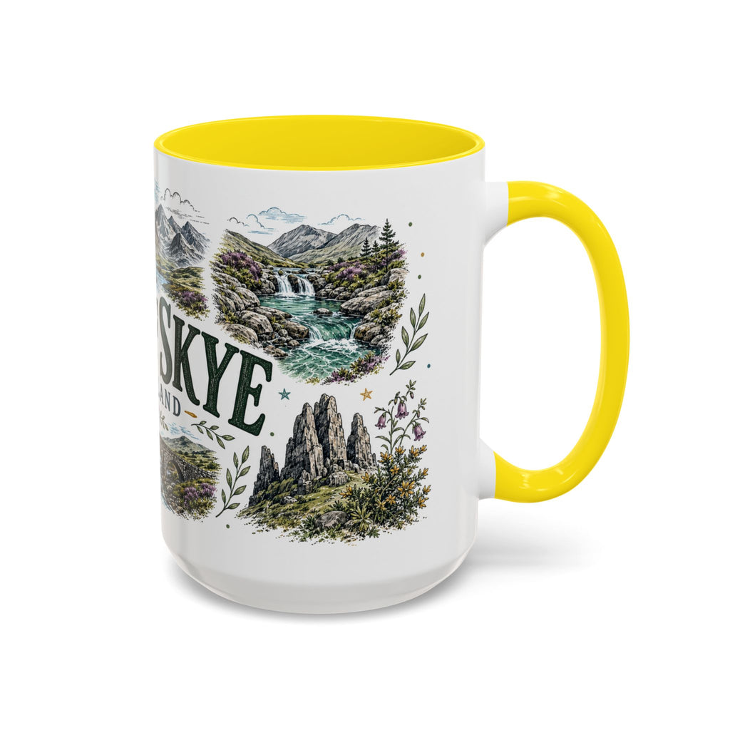 Isle of Skye Mug, Scotland Travel Souvenir, Bucket List Gift, Accent Ceramic Coffee Mug 11oz 15oz