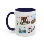 Philadelphia Coffee Mug | Postage Stamp Collage Mug | Travel Souvenir Accent Cup 11oz 15oz
