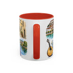 Coimbra Illustrated Travel Mug | City Souvenir Accent Coffee Mug | 11oz 15oz Ceramic Cup